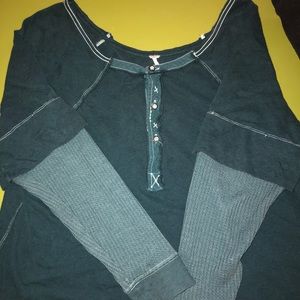 Free people thermal/ Henley